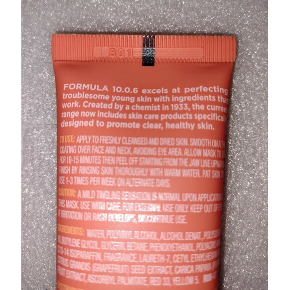 Formula Get Your Glow On Skin Brightening Peel Mask Papaya Citrus Skincare Face - Picture 8 of 13